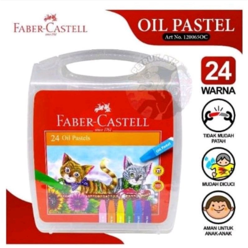 

FABER-CASTELL ECO CRAYON OIL PASTEL HEXAGONAL 24C
