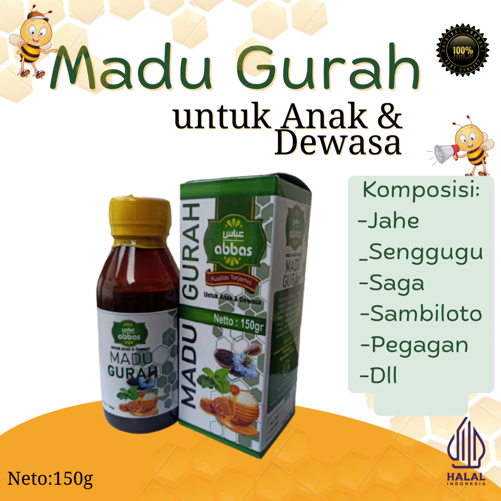 

Sirup Madu Gurah Anak Dan Dewasa 150ml (Gurah Flu, Batuk, Sinusitis)