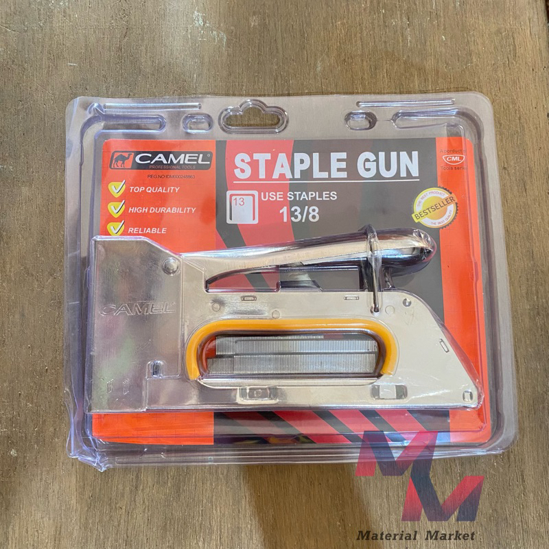 

Staples Gun CAMEL / Handtacker R-23 Ergonomic / Stapler Gun / Gun Tacker