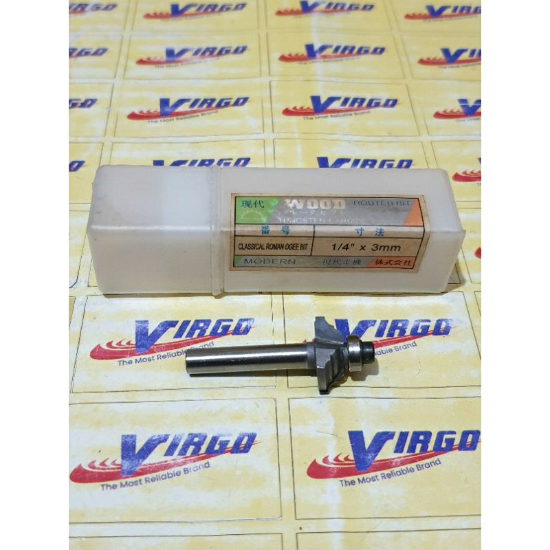 MATA PROFIL ROUTER TRIMMER KAYU CLASSICAL ROMAN OGEE BIT 1/4" x 3MM