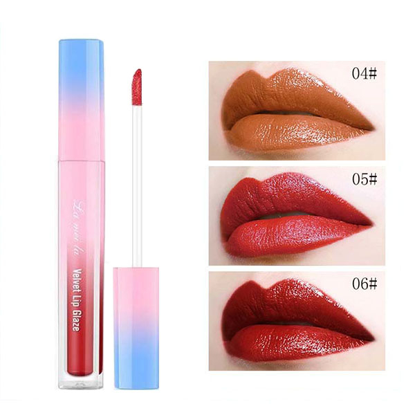 Lameila Silky Velvet Lip Gloss Glaze Moisturizing Liquid Lipstick Waterproof Long Lasting / TS-103