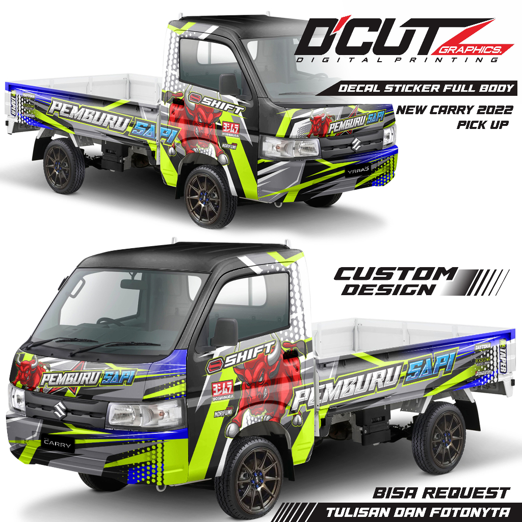 Decal Sticker Suzuki New CARRY Pick Up ( BEBAS REQUEST )