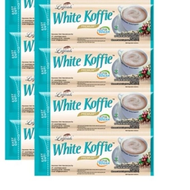 

kopi luwak white koffie less sugar sachet kopi putih coffee 20gr