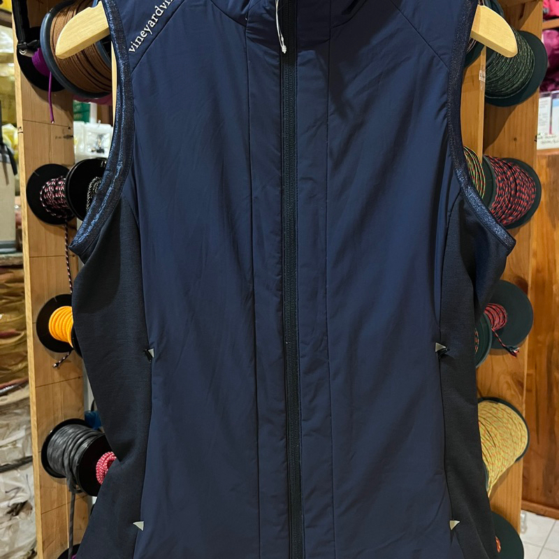 Vineyard Vines Vest Navy Jim Nantz Rompi Vine Yard Vines windproof anti angin anti air hiking riding