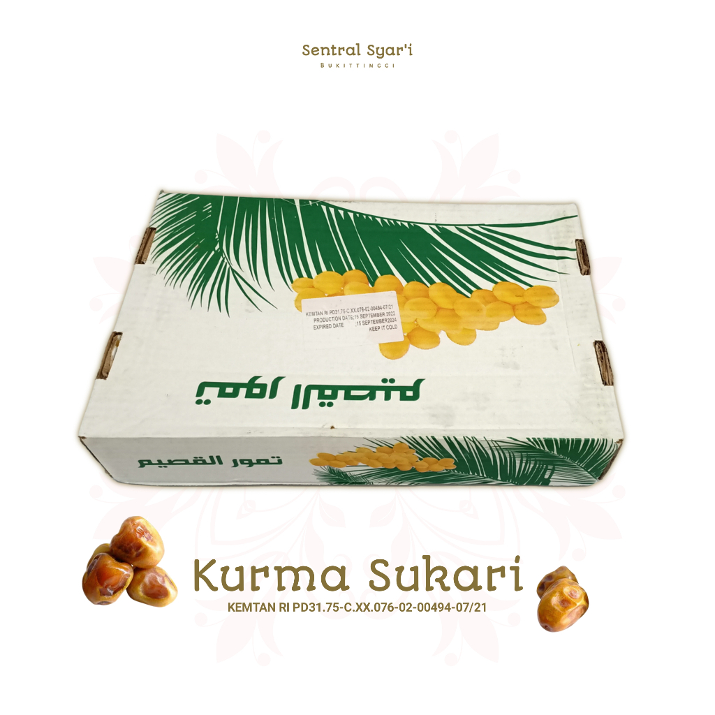 

Kurma Sukari 1 Kg Original High Quality | Sentral Syar'i