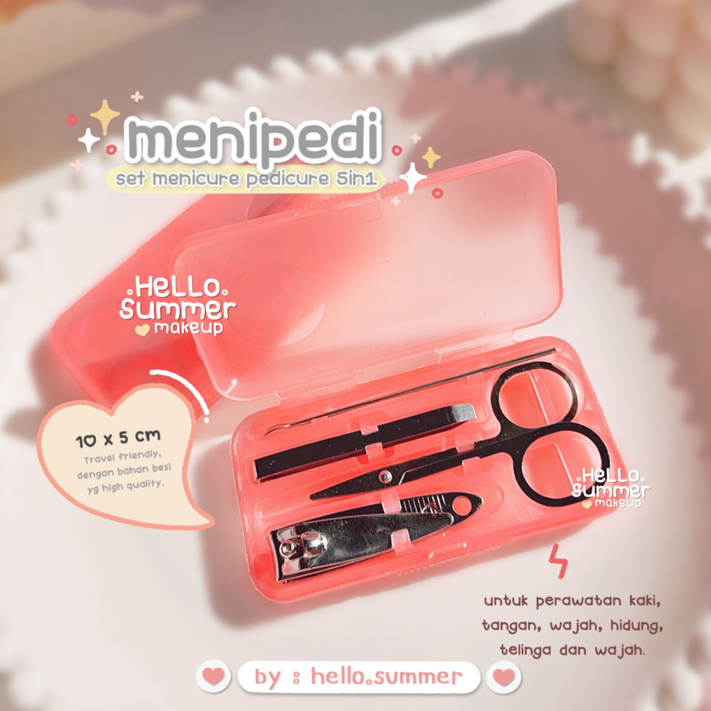 MENIPEDI Set Menicure Pedicure 5in1 Peratawatan Kaki &amp; Kuku