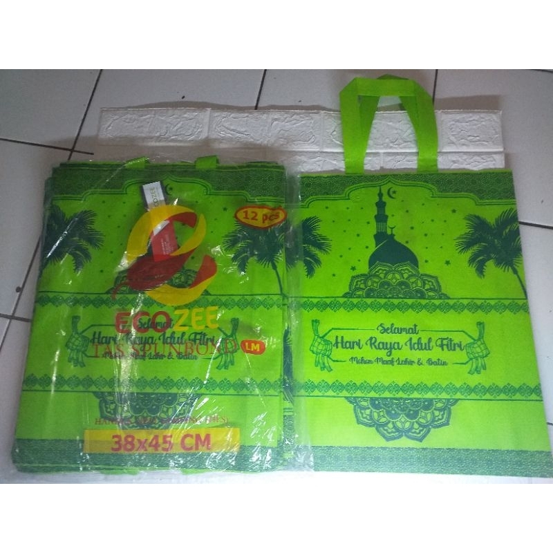 

ISI 12 PCS TAS KAIN LEBARAN UK 38X45