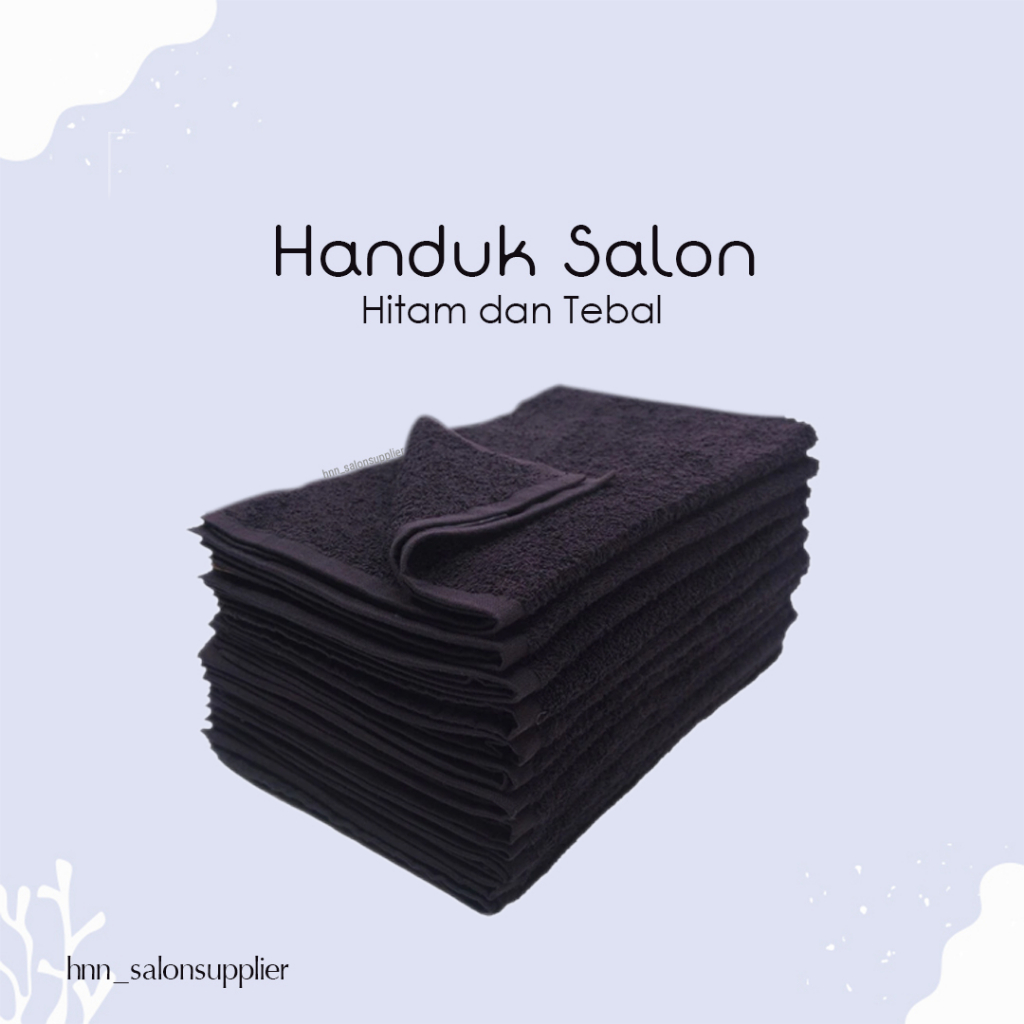 Handuk Sport Salon Barbershop Hitam Warna Warni Tebal