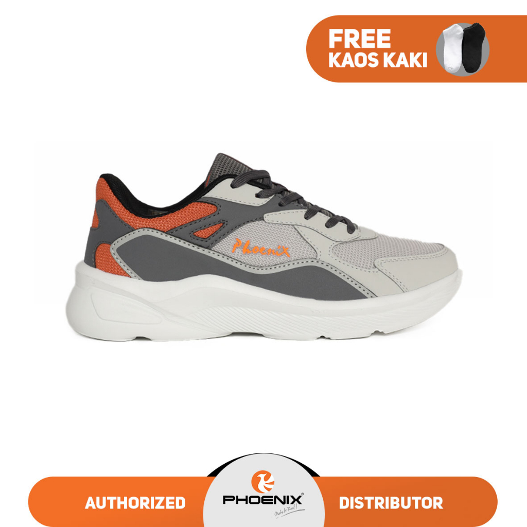 Phoenix Hadji Sepatu Sneakers Pria - Grey