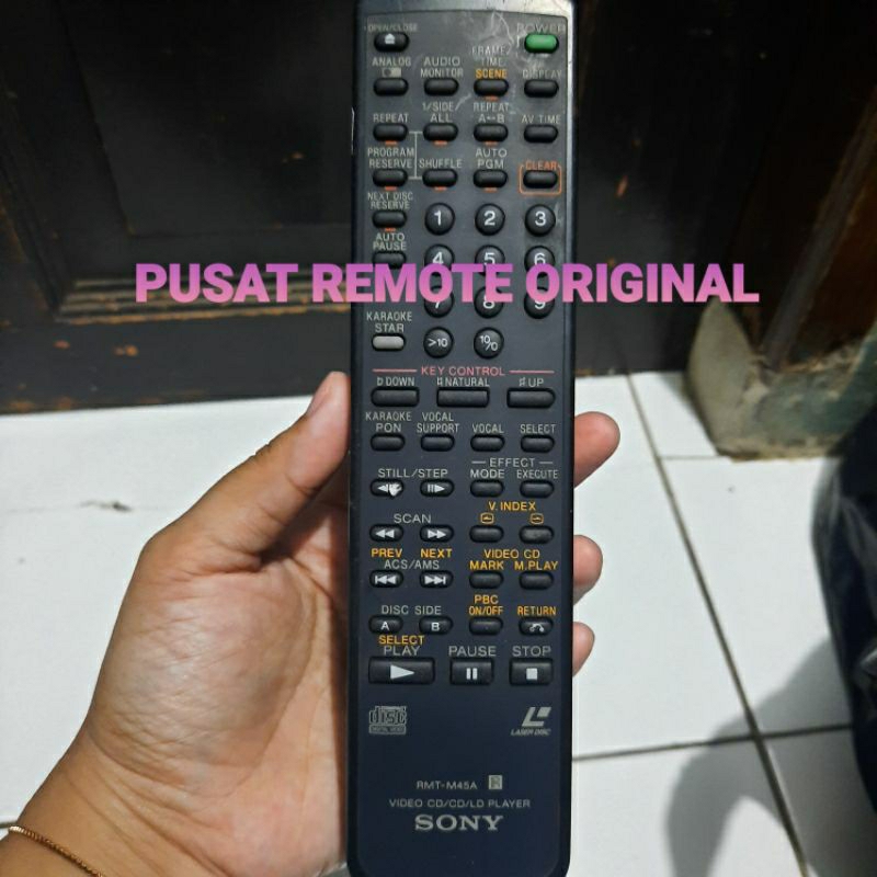 REMOTE REMOT SONY LASERDISC RMT-M45A ORIGINAL ASLI