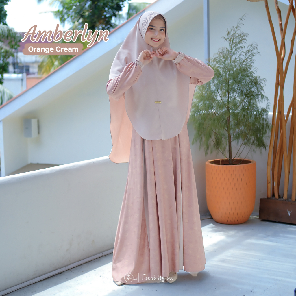 Amberlyn Series Gamis Set Khimar ( Gamis dan Khimar ) By Tachi Syari