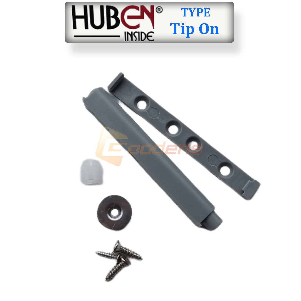 Huben TO Tip-On Push to Open Plat Kotak-Plat Bulat