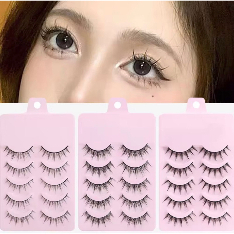 VALUE BUY 3 - 5 PASANG JAPAN MANGA LASHES - DOUYIN MAKEUP FAIRY PRINCESS Comics Eyelashes natural short daily false eyelashes extension tools bulumata palsu