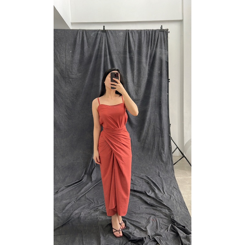 Selim Label Marla Set Rok Lilit Setelan Rok Cardigan Wrap Skirt