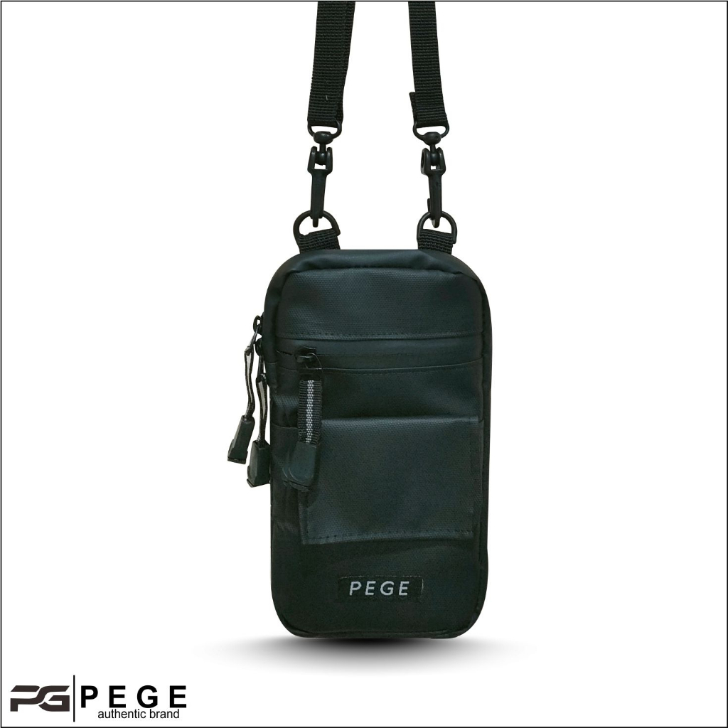 Tas Slingbag Antiair PEGE Hiro Pouch Bahan BIMO Waterproof Slingpouch Kasual Untuk Pria Wanita - PG 8958