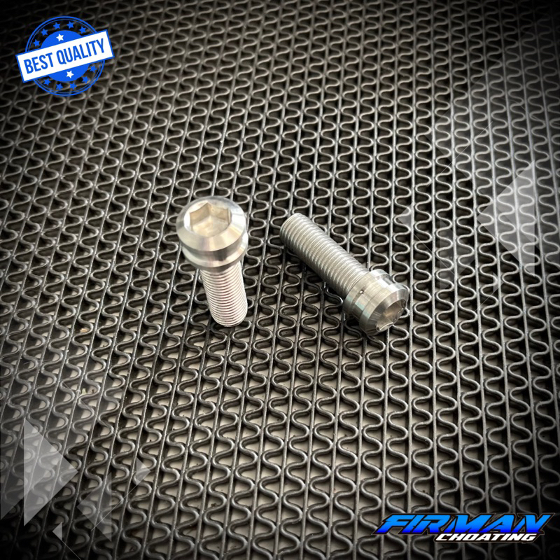 PROBOLT BAUT KNALPOT BAWAH AEROX M10x20 DRAT 14 2CM 1 KUNCI &amp; 2 KUNCI (Harga 2 Biji)