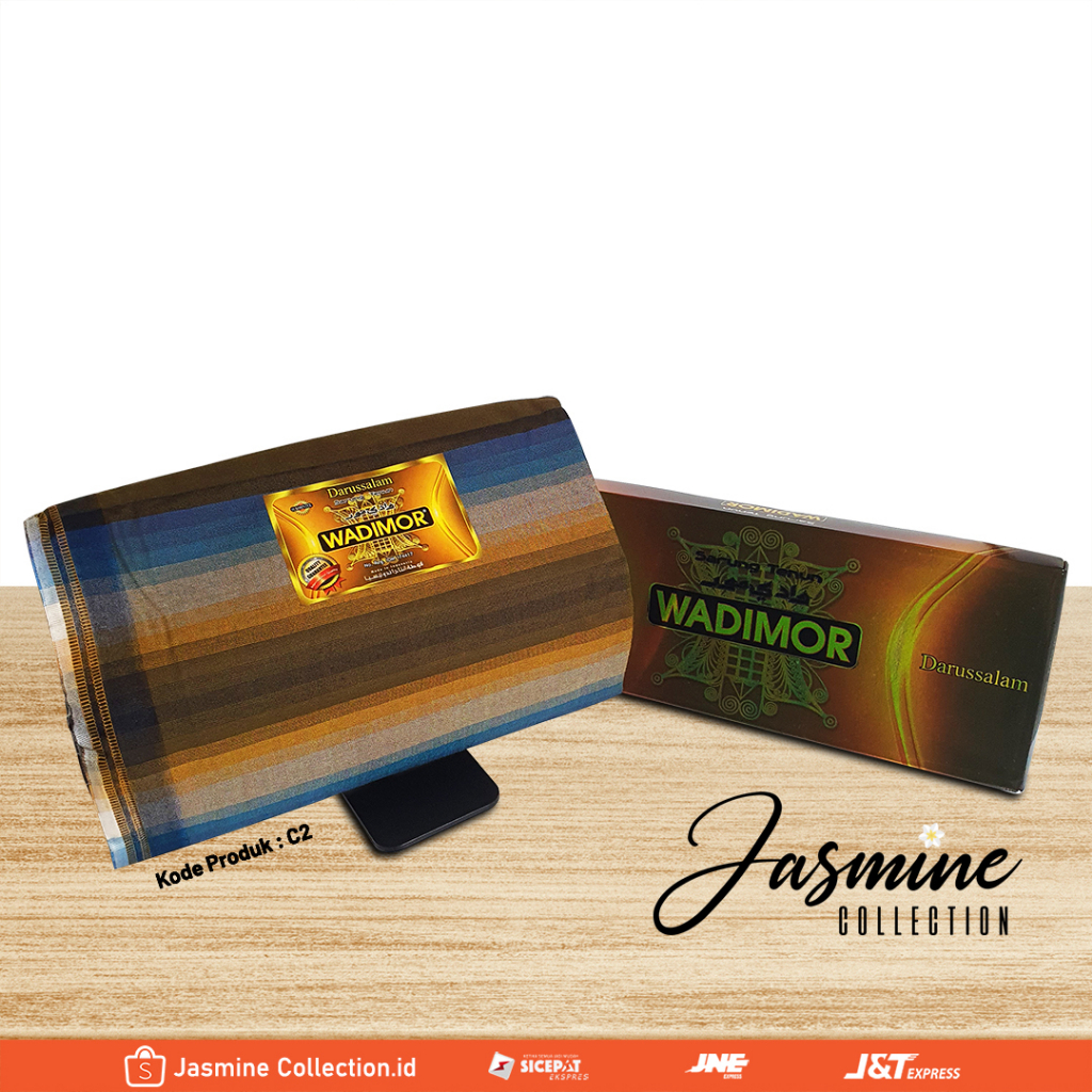 WADIMOR Sarung Tenun - Coklat (C2) + Dus