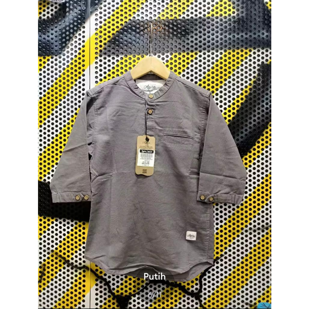 Baju Kemeja Koko Agera by Sajuak Anak Lengan 3/4 / Mohon Baca Detail Sizenya Dideskripsi Untuk Pilih