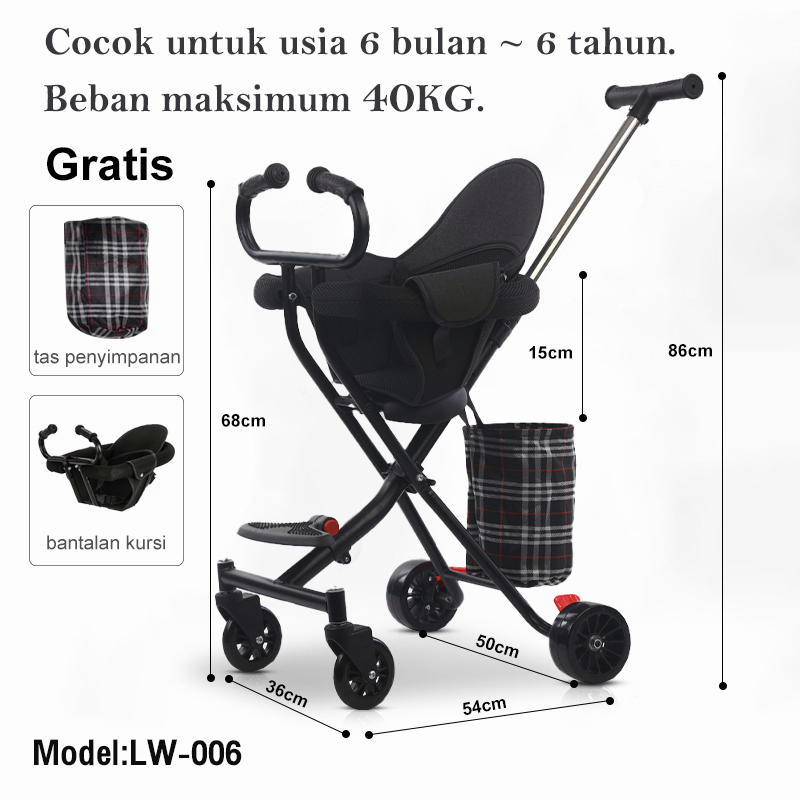 ⚡FREE bantalan stroller baby lipat kereta dorong bayi lipat stroler bayi lipat shade baby stroller naungan kereta dorong bayi kereta bayi naungan stroller anak stroler anak kereta dorong anak Magic Stroller Bayi Murah Stroler Anak Kereta Bayi