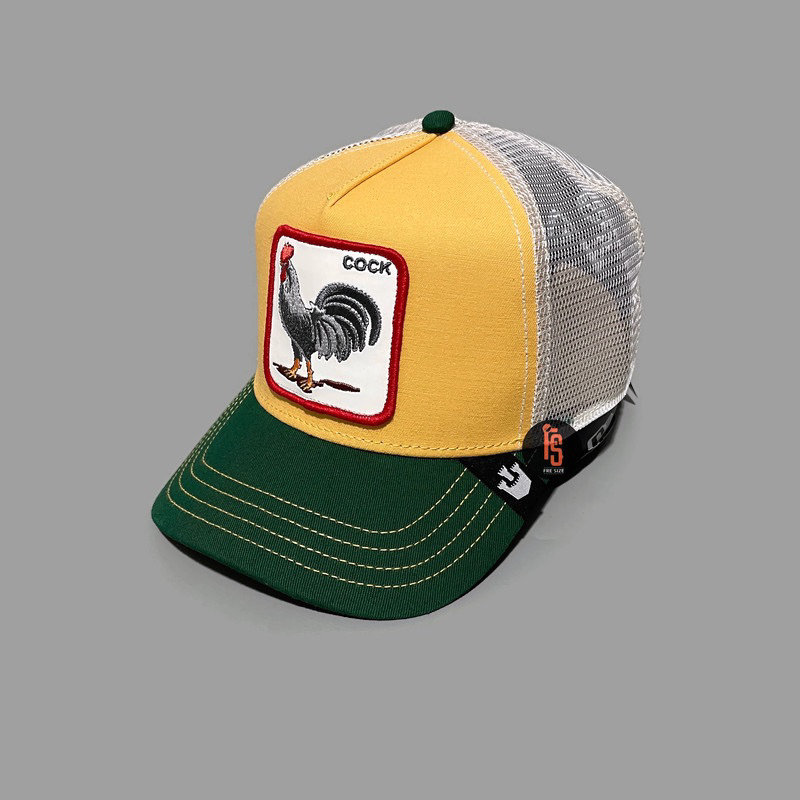 TOPI ORIGINAL GOORIN BROS TRUCKER COCK SOFT YELLOW GREEN