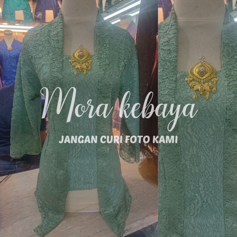 kebaya kutu baru lengan 7/8 _kebaya brukat_kebaya_kebaya kutu baru modern_kebaya encim_kebaya kondangan