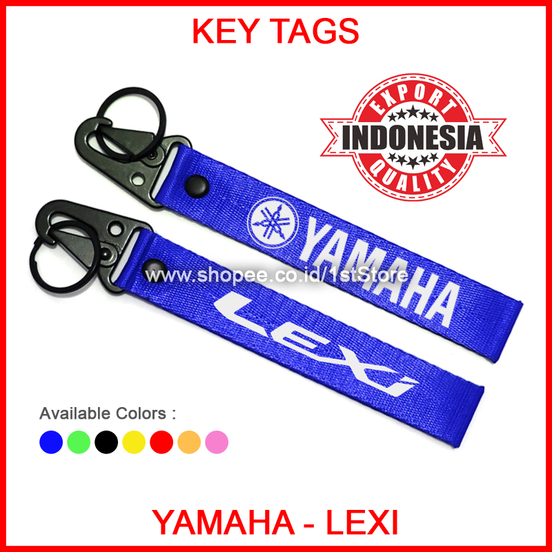 GANTUNGAN KUNCI YAMAHA LEXI PREMIUM LOGO KEYCHAIN HIGH QUALITY KEY STRAP CHAIN SEPEDA MOTOR BIKE BAG