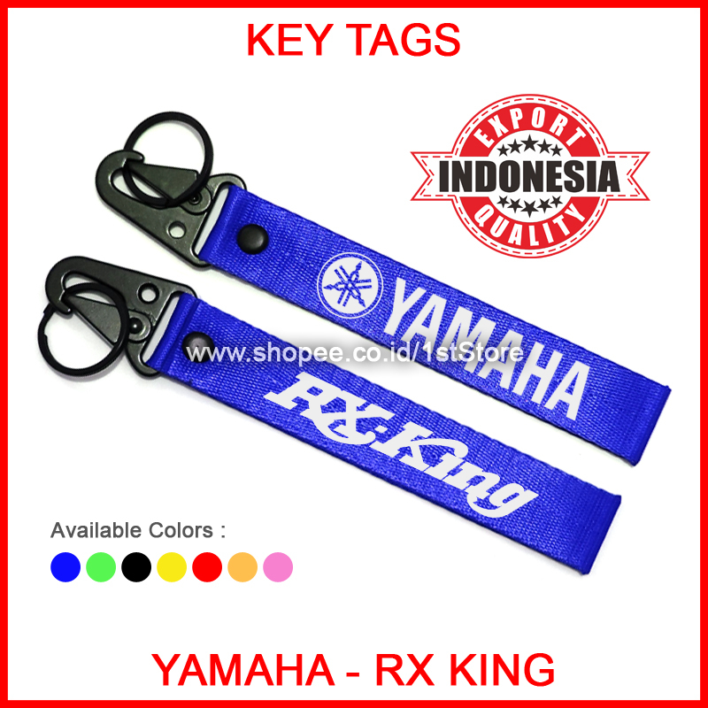 GANTUNGAN KUNCI YAMAHA RX KING LOGO KEYCHAIN HIGH QUALITY KEY STRAP CHAIN SEPEDA MOTOR BIKE BAG TAS 
