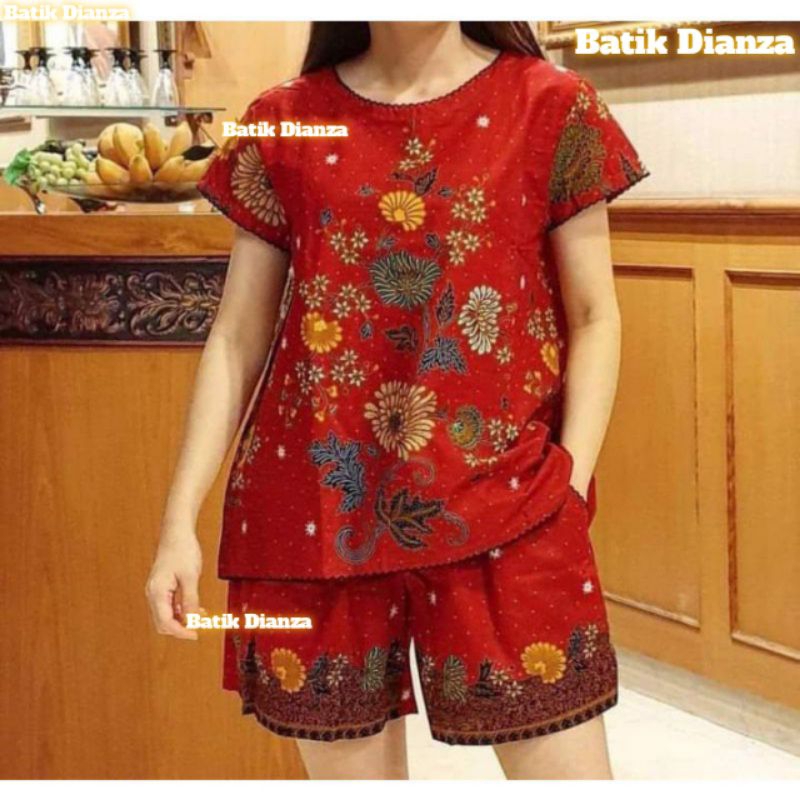 SETELAN BATIK UNGGUL JAYA/SETELAN BATIK CELANA PENDEK