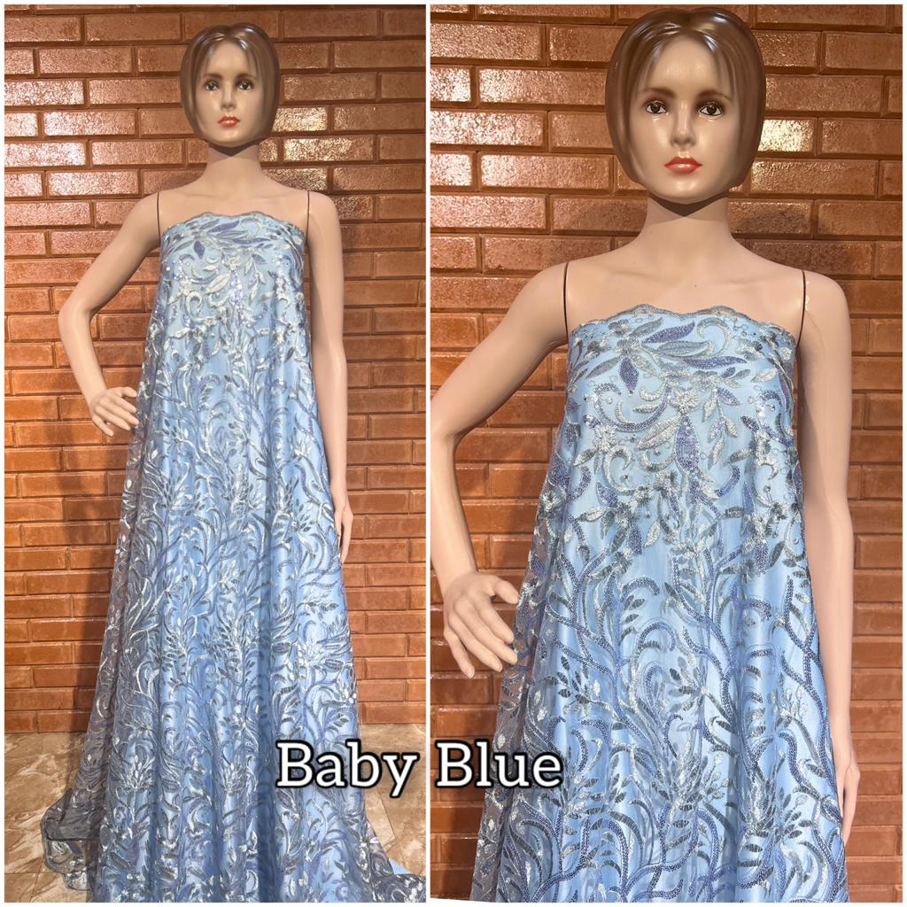 Kain-bahan Tille Payet/bahan Tulle Payet/cocok untuk dress gaun seragaman kebaya pengantin dll