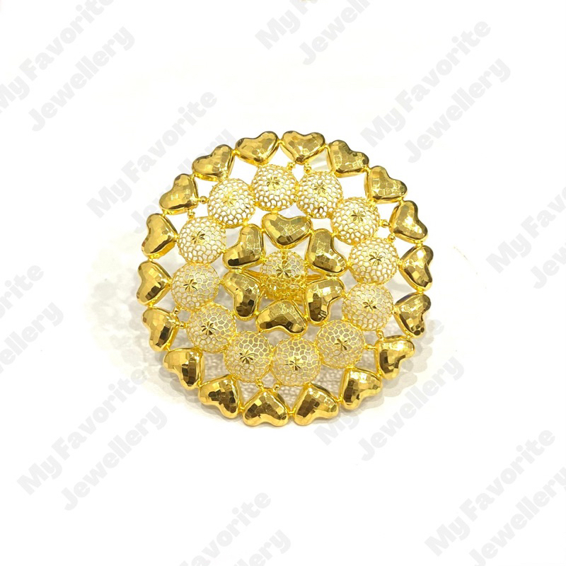 Cincin Adjustable Krawang Srikandi Love Emas Asli Kadar 700