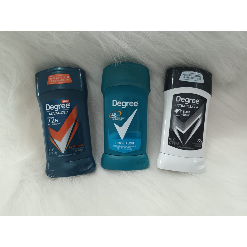 Degree Men Antiperspirant Deodorant Stick (76 gr) Cool Rush / Ultra Clear + / Advanced / Deodorant cowo pria