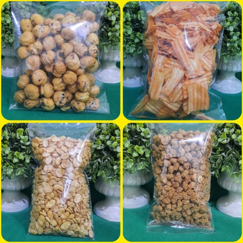 

Cemilan / Jajanan / Kiloan / Snack / Repack / Soes Cokelat Wallens / Singkong Balado / Koro Kupas / Kacang Telur Medan 250 gram