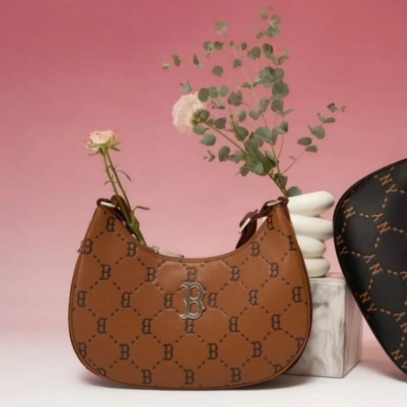 M*LB DIA MONOGRAM LARGE HOBO BAG