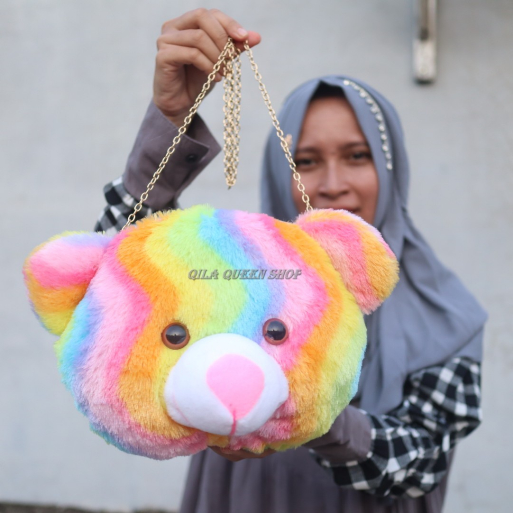 TAS SELEMPANG ANAK KARAKTER BONEKA BEAR BISA COD, TERMURAH