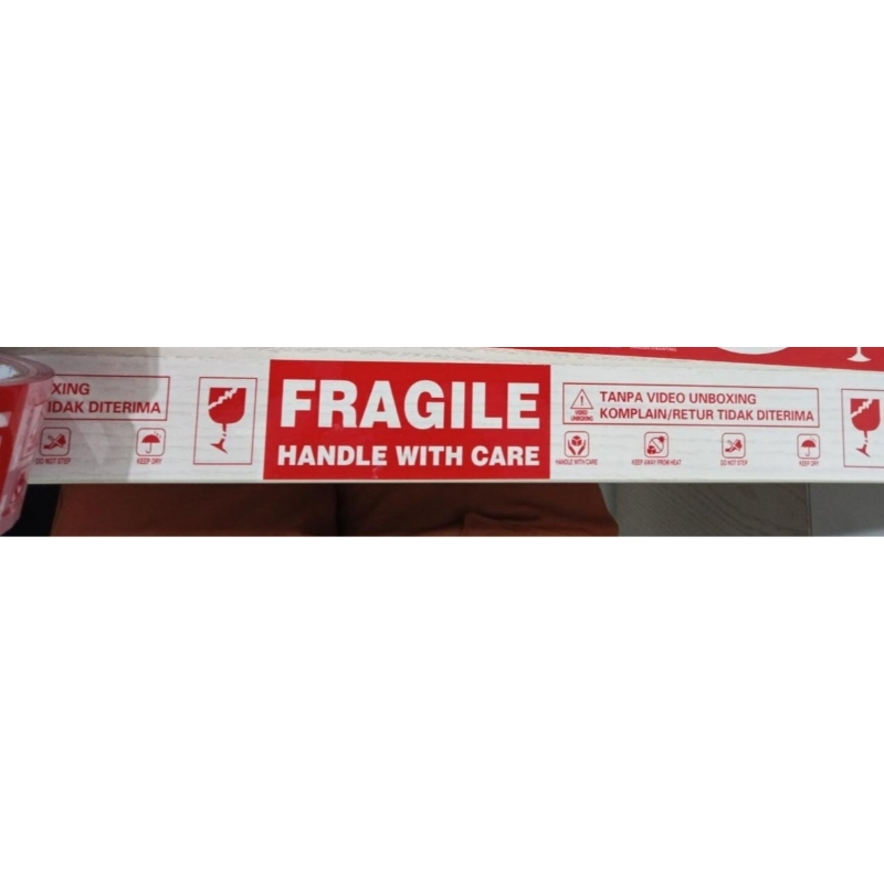 

LAKBAN FRAGILE 1 BOX UNBOXING / UKURAN ASLI / TERMURAH