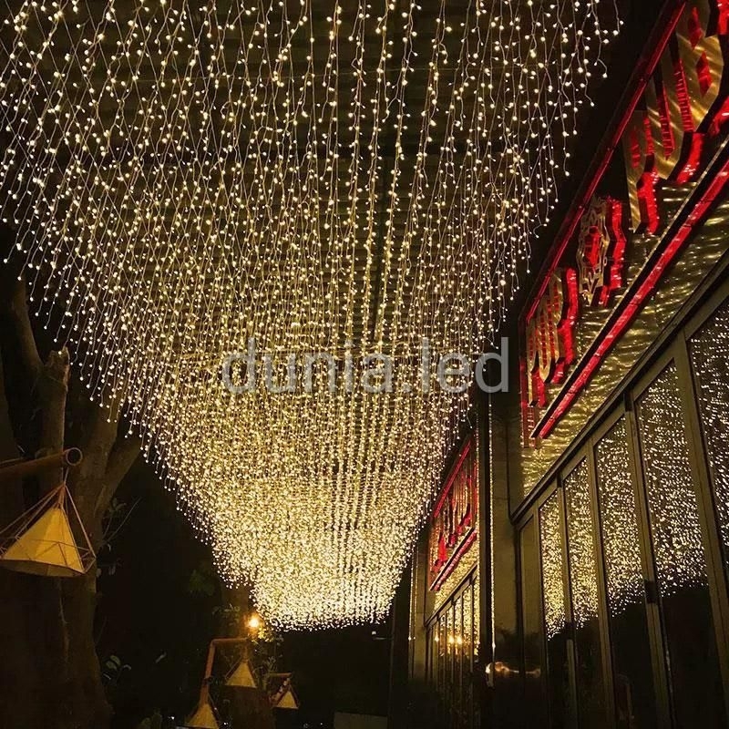 LAMPU NATAL TIRAI LED CURTAIN LIGHT TUMBLR TIRAI LAMPU HIAS 4.5M