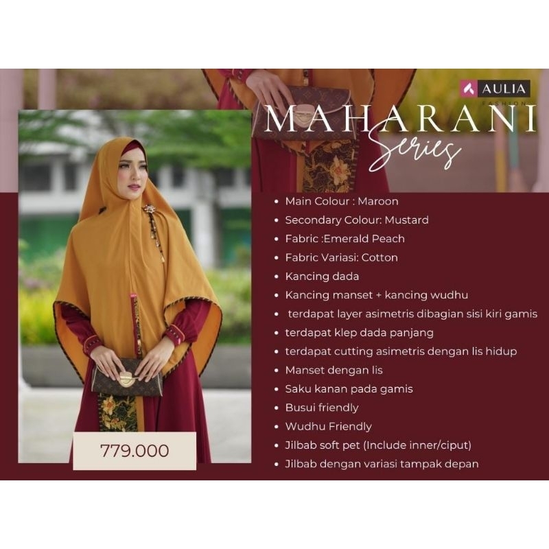 Gamis Set Syar'i Maharani by AULIA FASHION