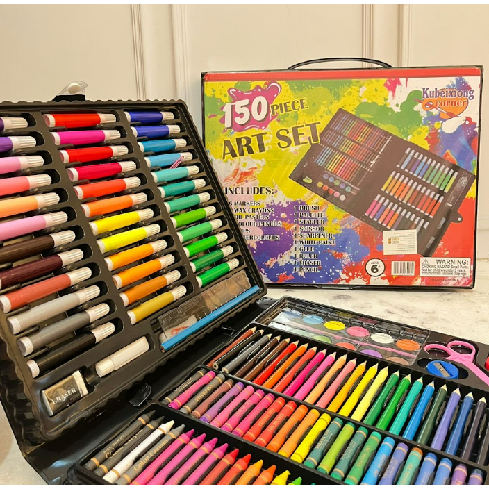 

ART SET 150in1 PENSIL WARNA - CRAYON - SPIDOL - CAT AIR TERMURAH BAGUS