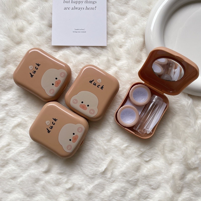 Kotak Softlens 4.0 BEAR DUCK RABBIT / Tempat Softlens / Case Softlens / Travel Kit