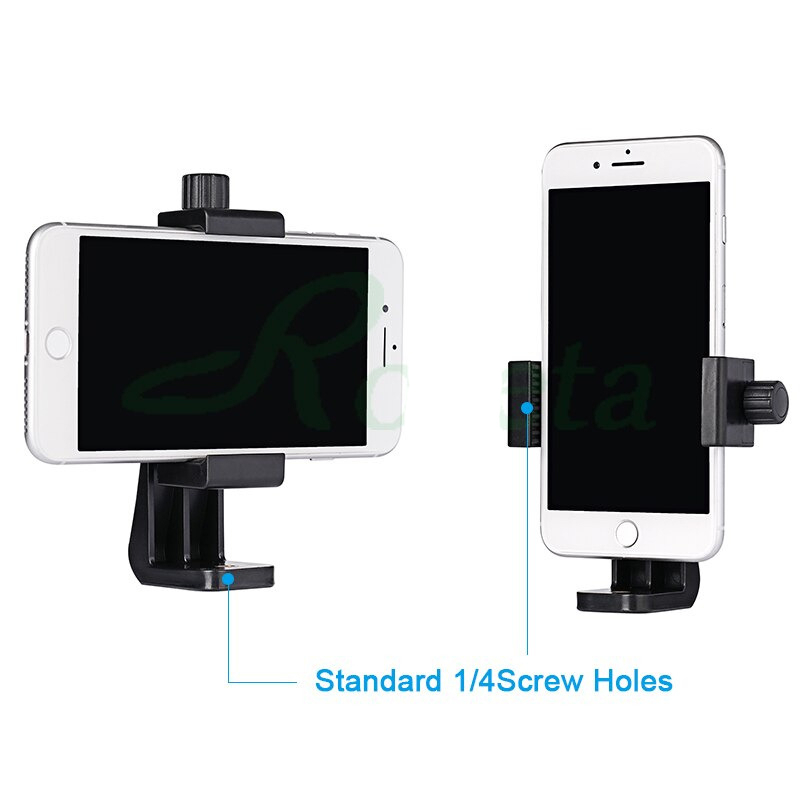 NEWCE Dudukan Smartphone Clip Rotate Bracket Holder Tripod Monopod - SJZ16 - Black