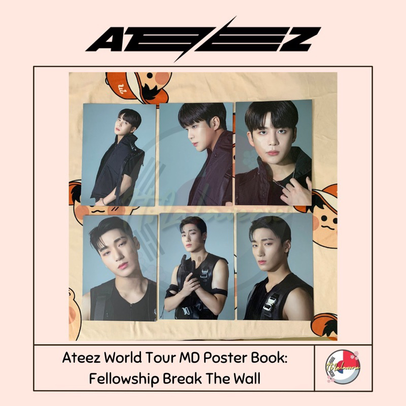 Ateez World Tour MD Poster Book : Fellowship Break the Wall San Jongho