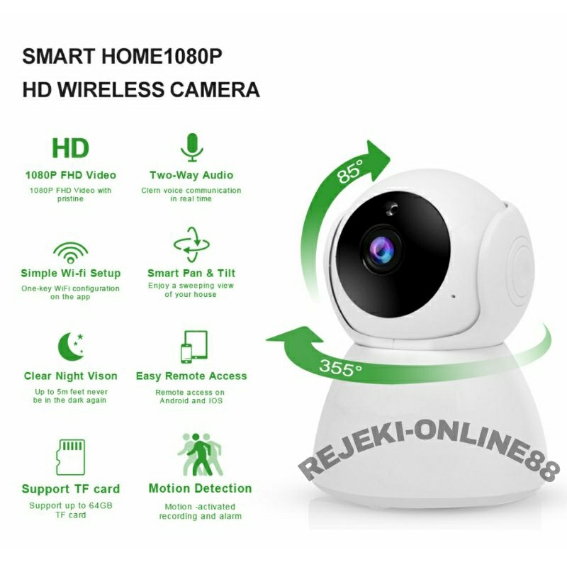 NEW V380 8MP FULL HD 1080P CAMERA CCTV WIFI INDOOR SERIES TERBARU WIRELESS WIFI CCTV SNOWMAN