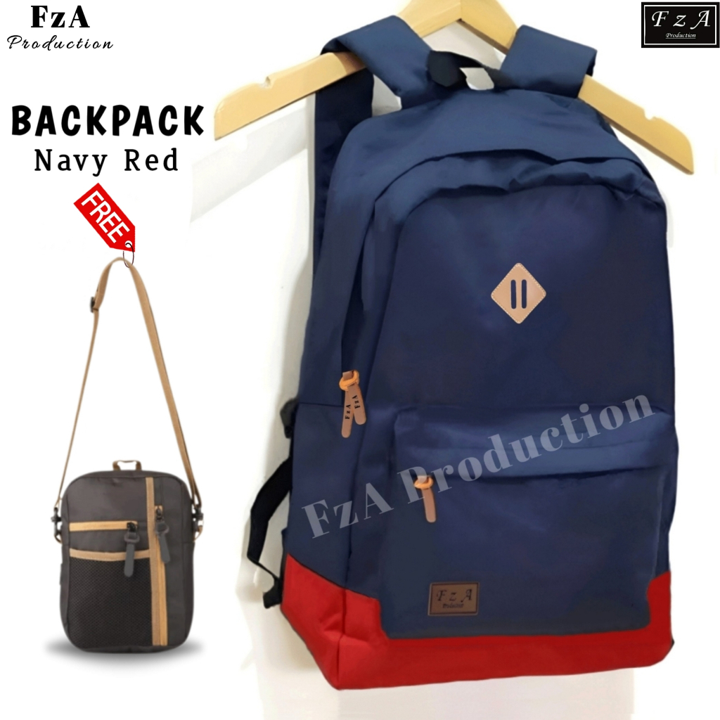 FzA Official -Tas Ransel Distro Casual pria wanita / Tas Ransel Laptop / Tas Ransel Sekolah