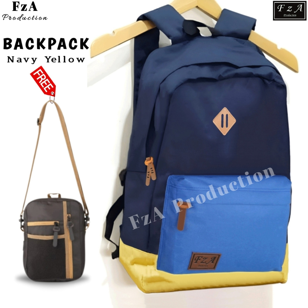 FzA Official - Tas Ransel Punggung Distro Casual Pria Wanita / Tas Ransel Laptop Backpack Original - NYSL