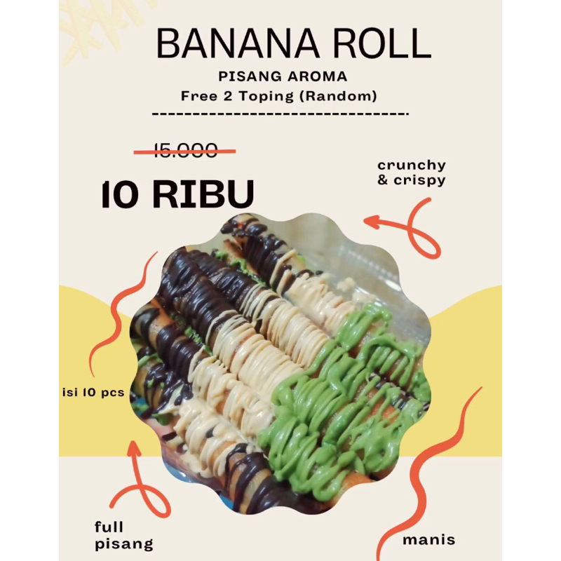 

BANANA ROLL || PISANG AROMA MANIS GURIH ENAK MURAH