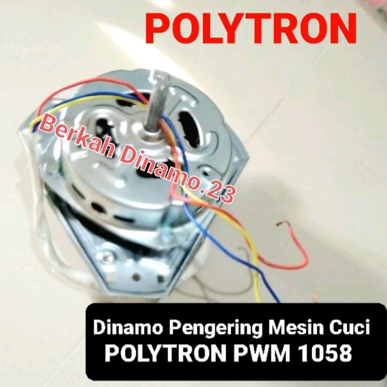 Dinamo Spin Pengering Mesin Cuci POLYTRON PWM 1058 Mesin Dinamo Pengering Polytron Pwm1058