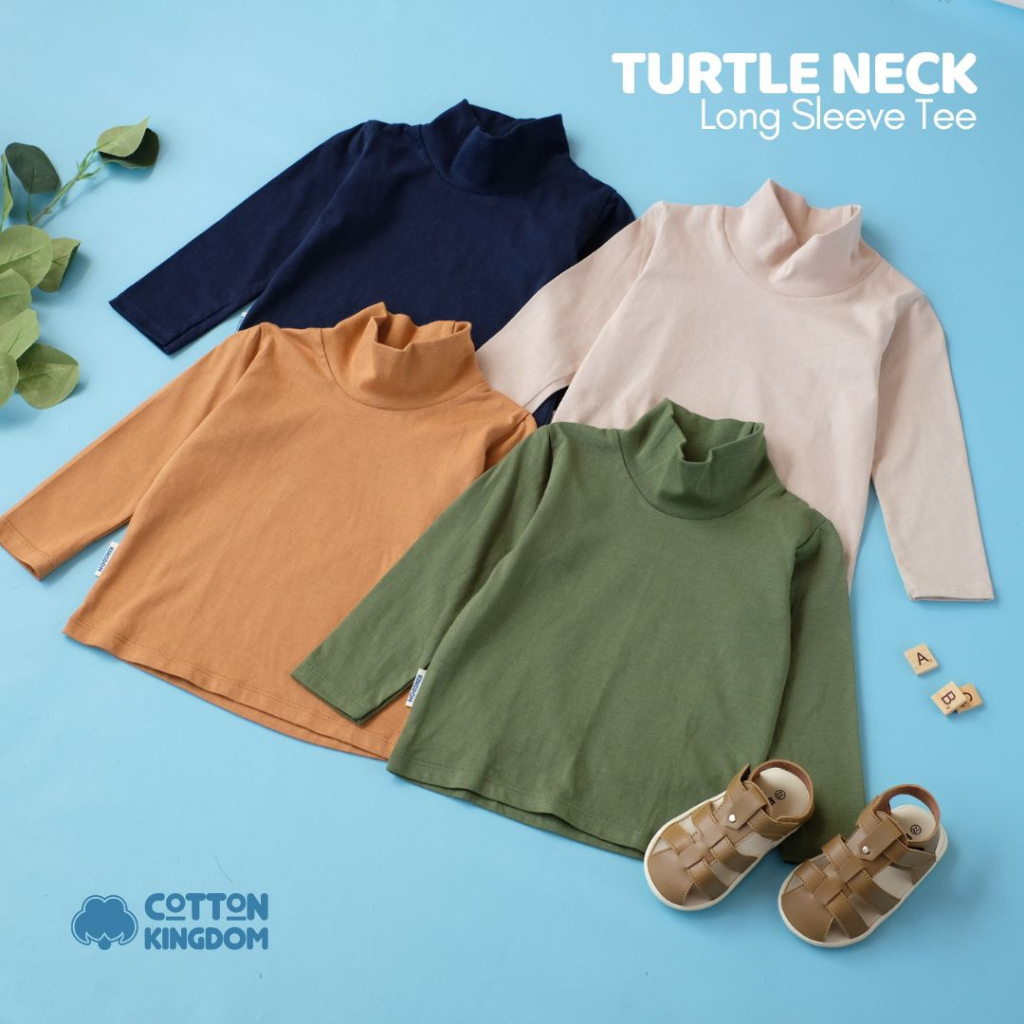 Cotton Kingdom Turtle Neck Long Sleeve Tee - Kaos Anak / Atasan Anak / Kaos Bayi / Atasan Bayi