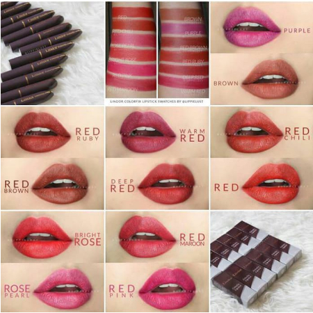 [BPOM] * NCC * Lindor Lipstik Colorfix Lipstick Long Lasting Tahan Lama Waterproof Kissproof Matte