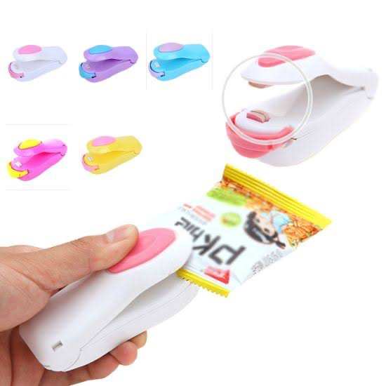 Mini Sealer Mini Magic Stapler Hand Mini Sealer Makanan Portable Food Sealer Perekat Alat Perekat Perapat Plastik
