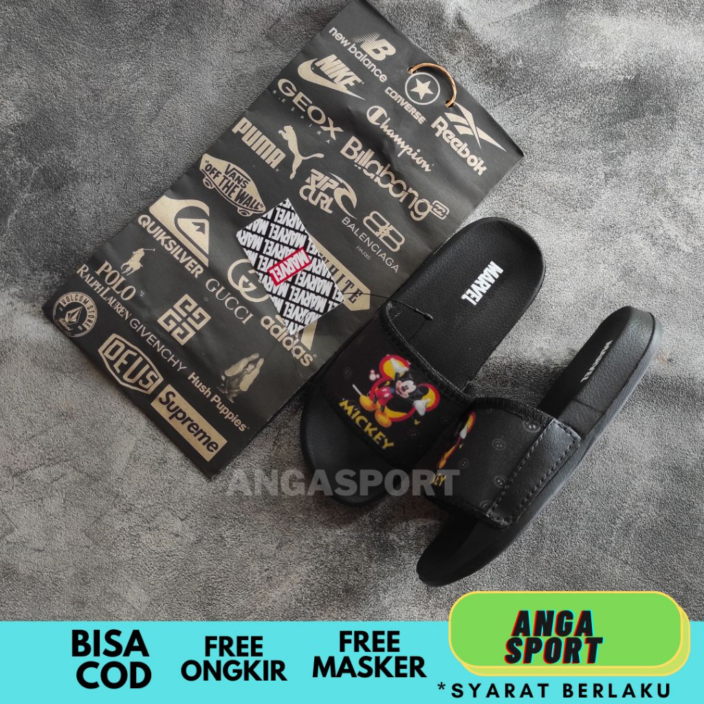 SANDAL ANAK SLOP VANS LAKI LAKI PEREMPUAN MOTIF MICKEY  MOUSE / SENDAL SLIDE KIDS DISTRO KEKINIAN / SENDAL CASUAL ANAK UNISEX BEST SELLER